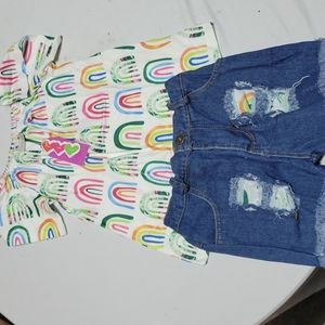 GIRLS SHORT & SHIRT SET